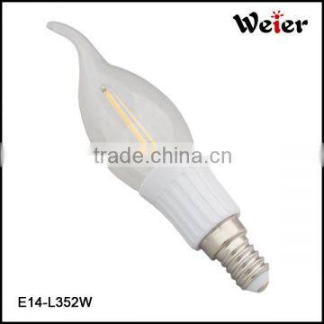 dimmable 110V/220V 2W C35 e14 led filament