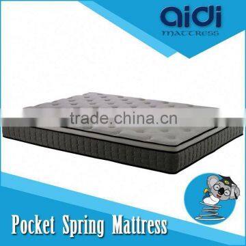 Modern Bedroom Furniture Polyurethane Foam Bamboo Pillow Top Pocket Spring Mattress AC-1403