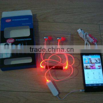 LED glow Earphone / LED glowing earphone / LED light Earphone