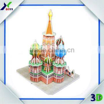 Chinese Toy Manufacturers 3D DIY Building Puzzle Game/Custom Cubic Fun 3D Puzzle/Children Plastic Puzzle Mat photo-2