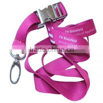 Metal buckle dye sublimation lanyard