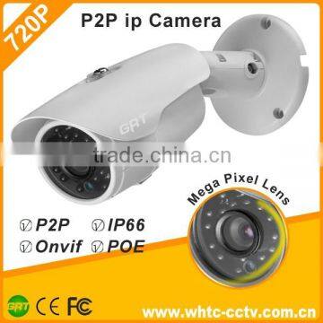 new Bullet Outdoor IR Waterproof 720P 1.0MP poe small ip camera