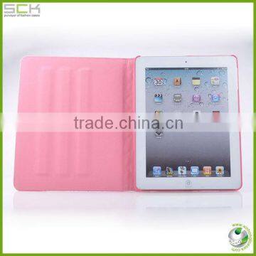 Hot lingge leather cover for IPAD2/3/4