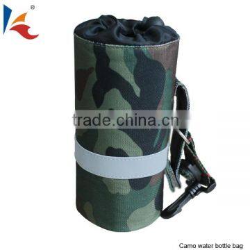 Kids water bottle bag camo mini wine bottle bags