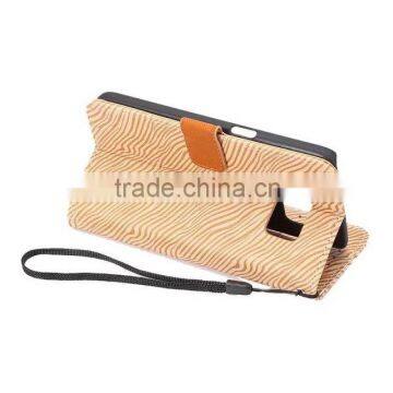 OEM Zebra Pattern Leather Smart Phone Case for Samsung S7 photo-6