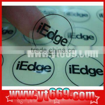 Self adhesive transparent pvc sticker