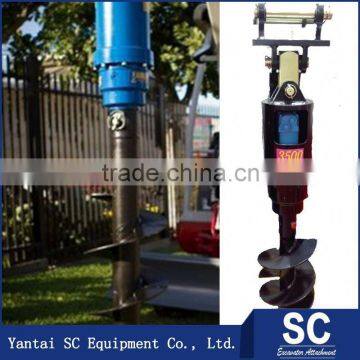 Soil Digger /Earth Auger Mounted By Excavator SH200 For Foundation Drill