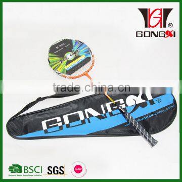 GX-6005 ORANGE hot sale aluminium&steel badminton rackets/racquet/badminton racket bag