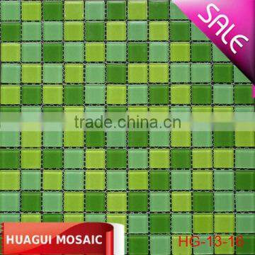 China foshan beach green glass mosaic HG-13-16