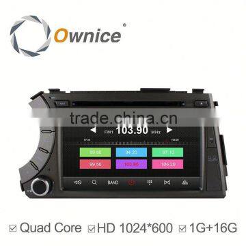 Ownice Quad Core android 4.4 car dvd gps for Ssangyong Kyron with Phonebook iPod iPhone 3G WIFI