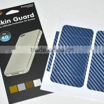 Full housing carbon fiber skin sticker for iphone 4 4s