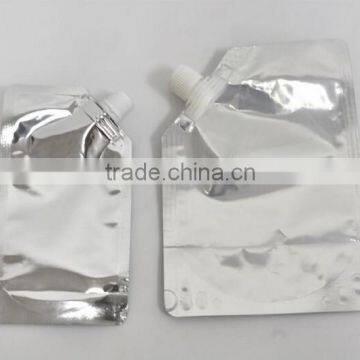 High quality laminating material clear stand pouch bag with spout