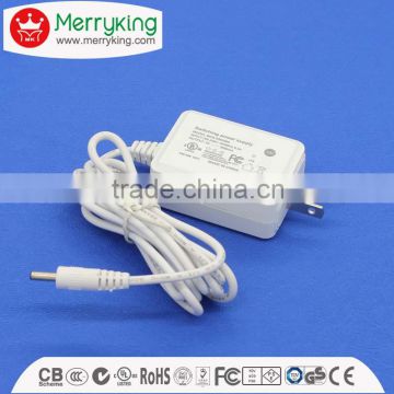 Various styles 12W AC DC adapter US plug DOE VI 12V1A switching power adapter free samples