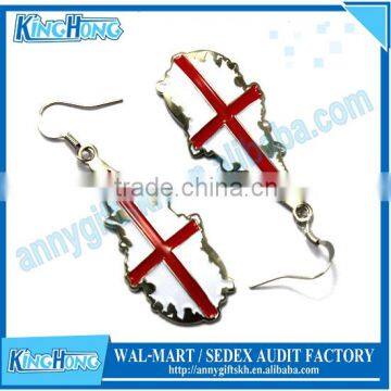 Fashion Enamel Metal Earring Stand With National Flag Design photo-5