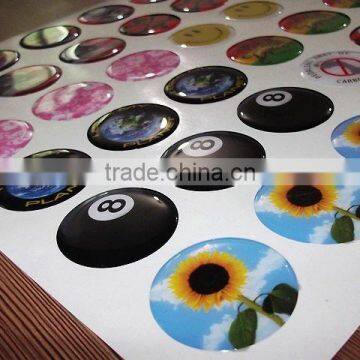 custom printing clear epoxy resin dome sticker customized epoxy dome sticker