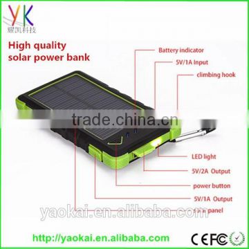 Portable Mini Solar Power Bank 8000mah for mobile homes