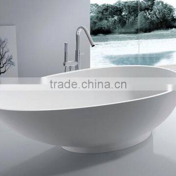 High-end Artificial stone Rectangle free standing bathtub ,artificial stone bathtub , solid surface freestanding bathtubs