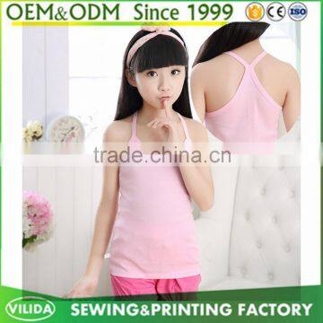 wholesale children's clothes baby girls tank tops ultra soft sleeveless t shirt