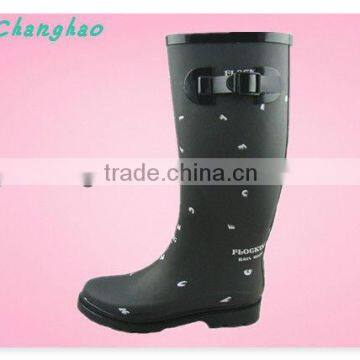 Women Black dourable rubber boots