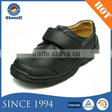 2016 Good Quality Boys Black Formal Shoes with PU Upper