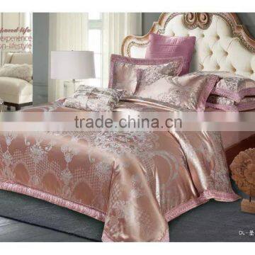 7 Piece Weistera Jacquard Tree Branches Pattern Comforter Sets King Dark purple