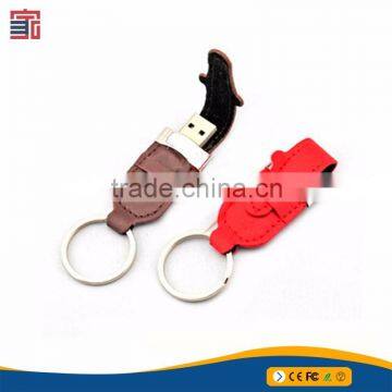 China supplier usb flash drive leather