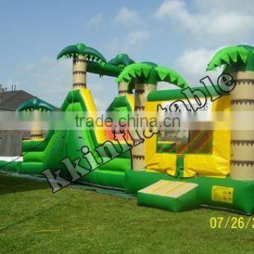 Jungle theme park bouncer combo bouncy outdoor party use