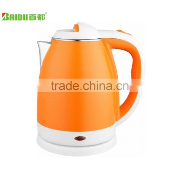 Baidu Small Home Appliance Plastic housing Heat Resistant Electric Water Kettle Stainless Steel material