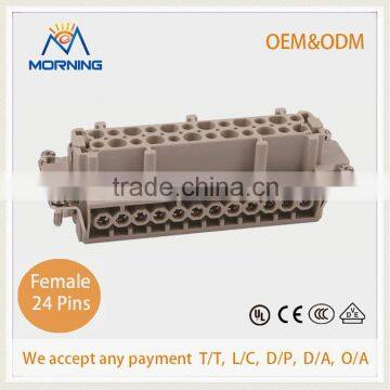 HE-024, A Whole Set Industrial Screw Terminal Copper Alloy Side Entry 24 Pins Construction Connectors photo-3
