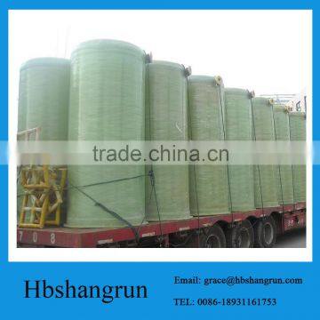 Vertical FRP water treatment tank