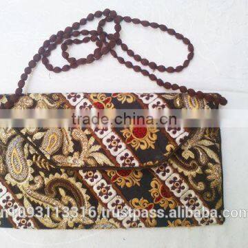 handmade designer cotton bag vintage handmade clutch bag