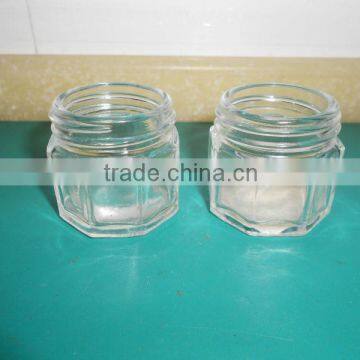 20ml mini octagon glass honey and jam jar