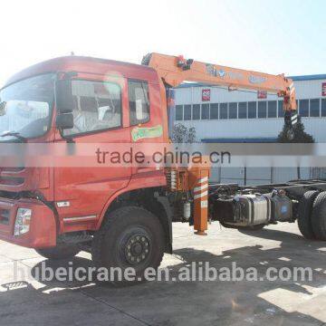 Hand Operated Lifting Equipment on Truck, Model No.:SQ6.3S3, 6.3ton Truck Crane With Telescopic Booms.