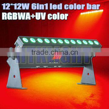 12*12W 6 in 1 rgbwa uv led uv stage light