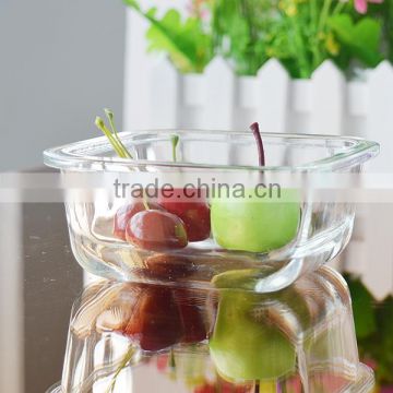 Popular hign quality square glass tempered container with 10oz capatity for fresh bowl from Bengbu Cattelan Glassware