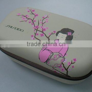 GC---New PU moulded shape printing eva cosmetics Travel Organizer box