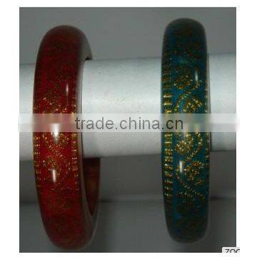 SIXTH SENSE Lather Inlay Bangles photo-6
