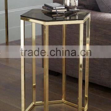 Metal Frame l Shaped End Table Small photo-6