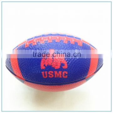 2015 High Quality Red Pu Foam Rugby Stress Ball Custom Stress Balls