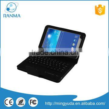 7 inch 360 degree rotate vertical rohs fcc ce bluetooth keyboard case for samsung Tab 3