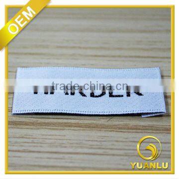 High Standard Satin Material Woven Neck Labels for Clothing