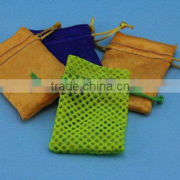 Economic promotional cheap floral cosmetic satin pouch