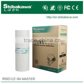 Digital Printing Compatible Master roll Riso CZ B4 with chip