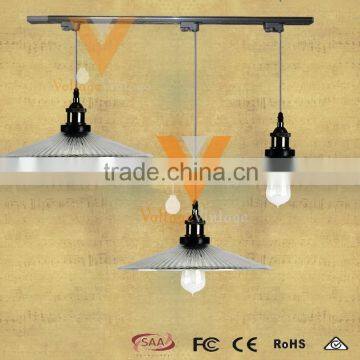 New design beautiful track light glass pendant lamp for merchandise displaying/living/dining