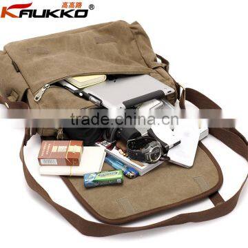 Concise Messenger Bag Laptop Messenger Bag Men Canvas Sling Bag Crossbody Satchel Bag photo-5