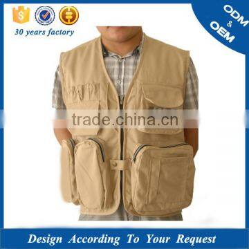 Customized Photograph Protective Waistcoat Jacket With Many Pocket