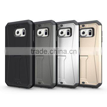 2014 new design stand mobile phone case for Samsung S6 with stent