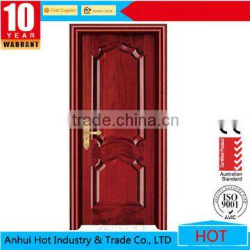 Luxury High Quality French Front Doors Can Customize Black Wooden Front Doors Comfortable Endurable Bedroom Solid Wood Door