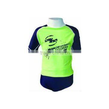 (Hot Selling)Children Rash Guard Top and Shorts