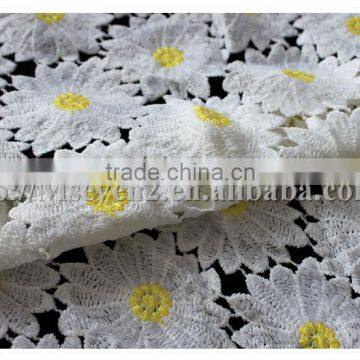 New Design Sunflower Pattern Cheap Guipure Lace Fabric for Children Dress photo-6